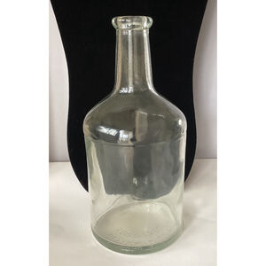 Desmond & Duff Empty Liquor Bottle Scotland Clear Glass 150 ML 8.25” Decorative